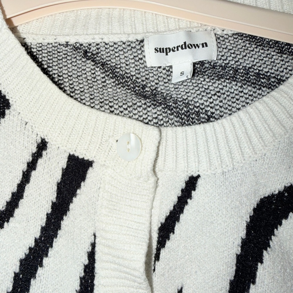 superdown Black and White Zebra Mini Skirt - Picture 4 of 4